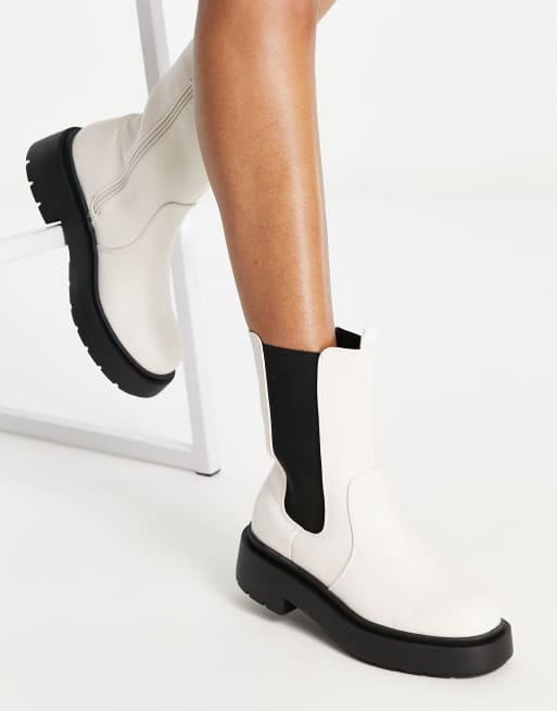 New look 2024 white ankle boots