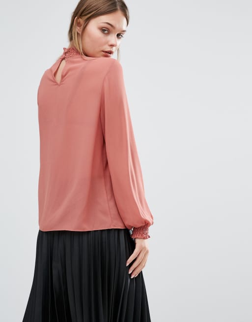 Chiffon shell hot sale top