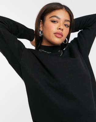black jumper high neck