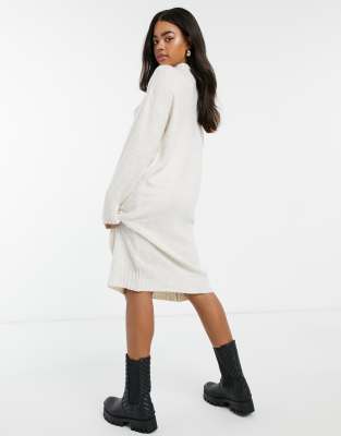 asos white knit dress