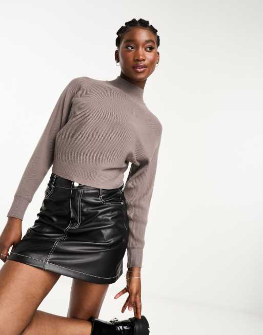 Batwing cropped online jumper