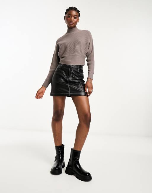 New look sale black cropped jumper