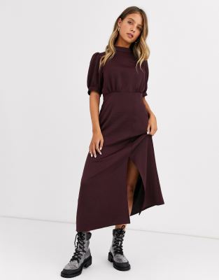 burgundy dresses asos