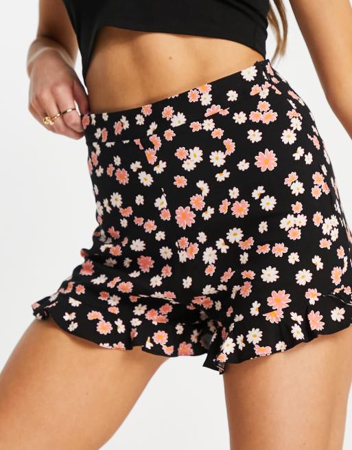 High waist ruffle on sale shorts