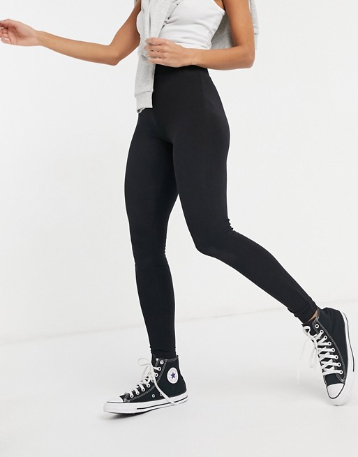 New Look high waisted legging in black