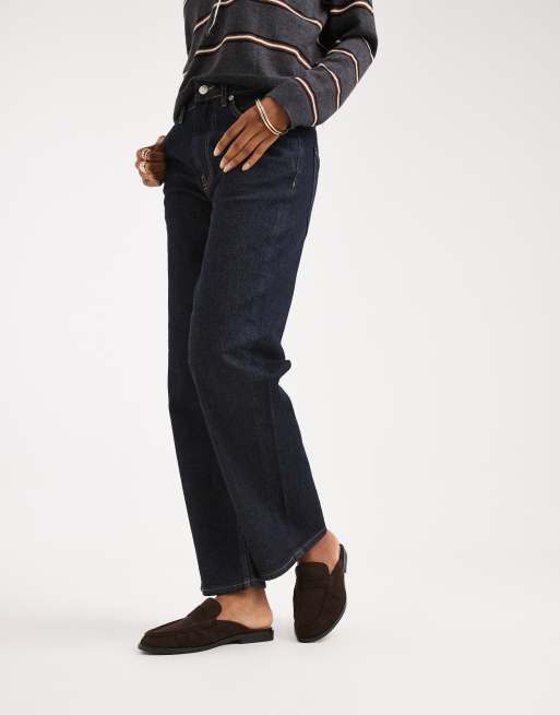 New Look – Hinten offene Loafer aus Wildlederimitat in Braun, 2 von 4