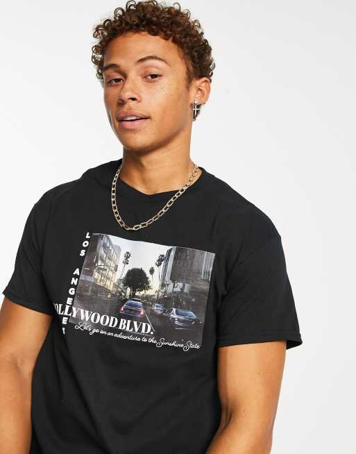 New Look Hollywood t-shirt in black | ASOS