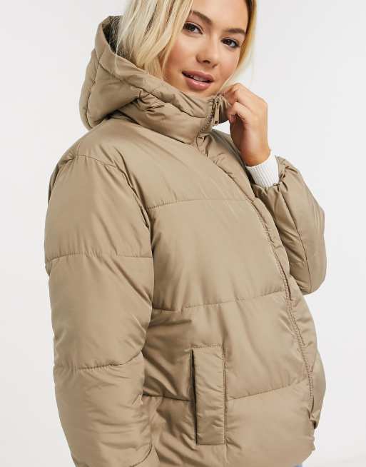 Boxy Hooded Puffer Jacket