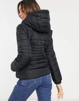 full length puffer coat with hood