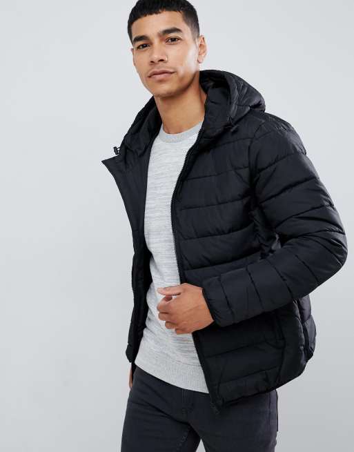 New look hot sale puffer jacket mens