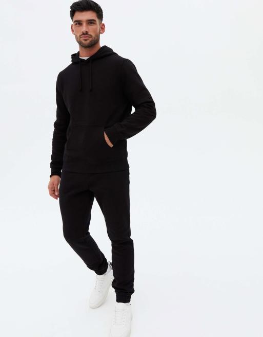 New look mens black hoodie new arrivals