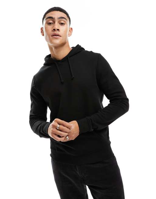 Black hoodie cheap new look