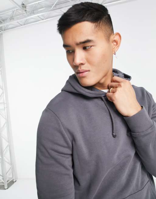 New Look Hoodie In Dark Gray