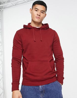 New Look hoodie in dark red