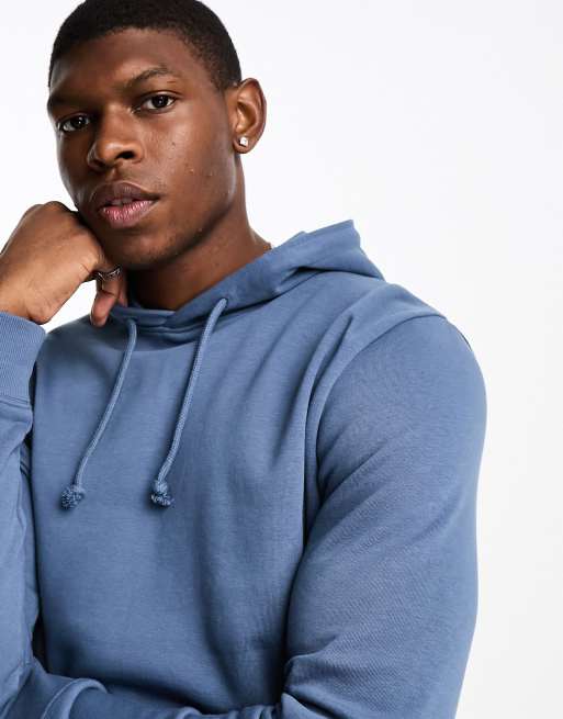 ASOS DESIGN oversized hoodie in turquoise blue