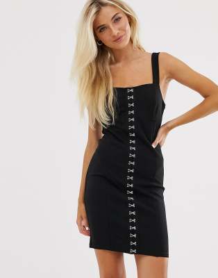 black hook and eye dress