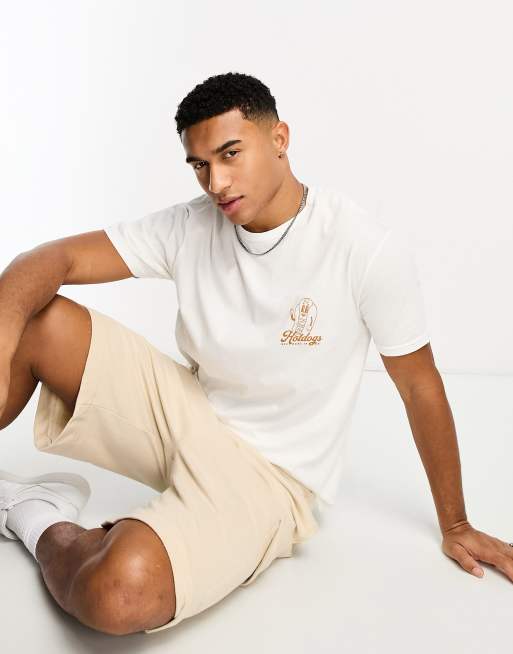 New Look - Hvid T-shirt med hotdog-print, 2 af 4