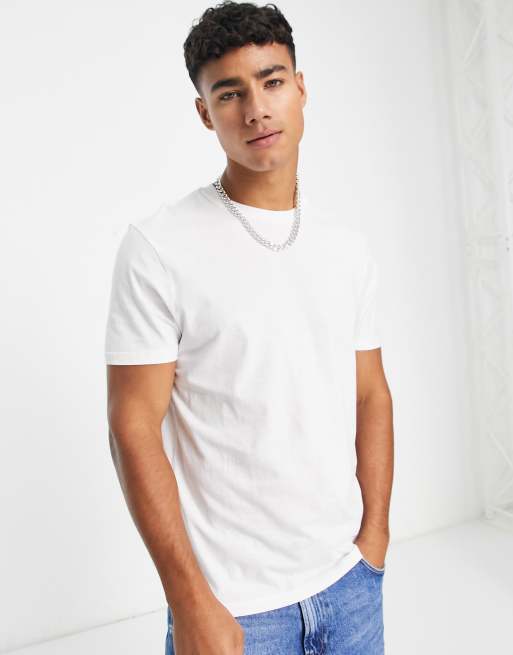 New Look - Hvid T-shirt med rund hals i regular fit, 2 af 4