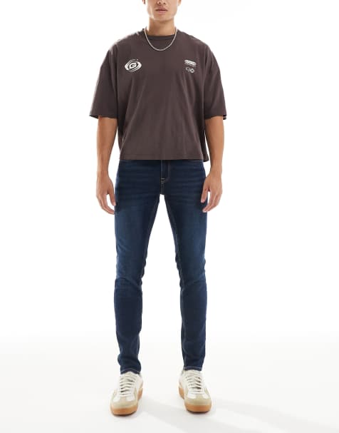 New Look – Indigoblå smala jeans - view 1