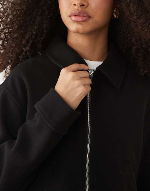 New Look Jacke mit Reißverschluss in Schwarz, 2 von 4