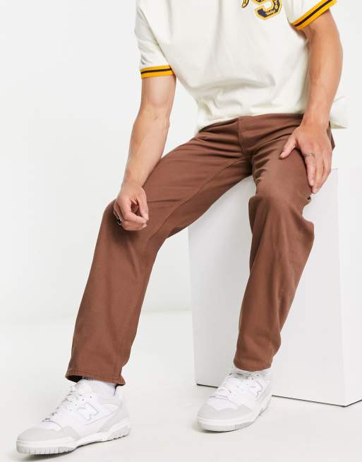 New Look - Jaren 90 stijl rechte jeans in bruin, 4 van 4