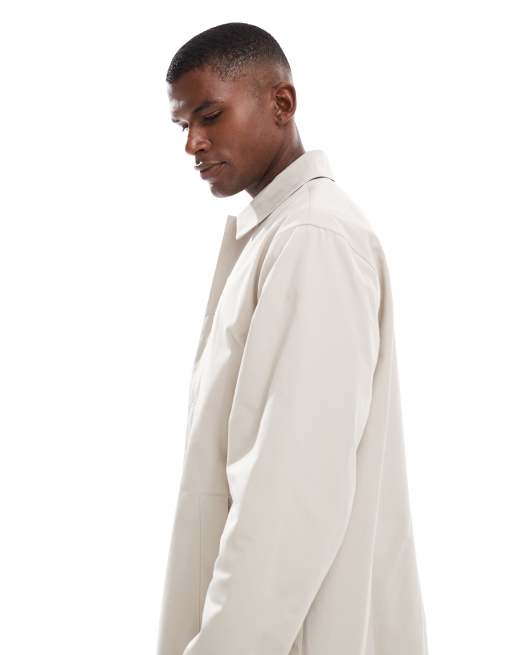 New Look - Jas van nylon in stone, 4 van 5