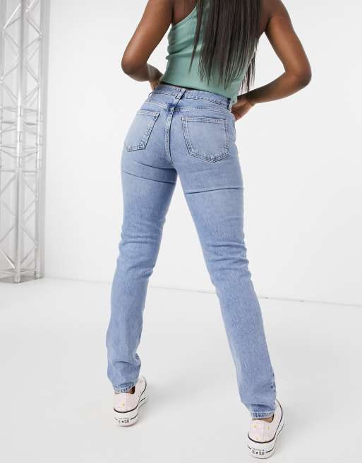 New Look – Jasnoniebieskie, luźne jeansy o obcisłym kroju, 2 z 4