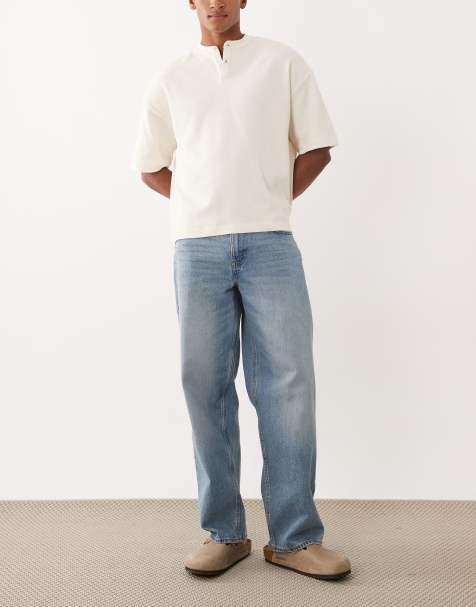 New Look - Jean baggy - Bleu moyen - view 1