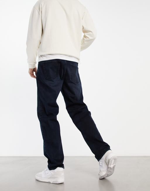 Jean Femme New Look Use And Abuse – Taille 32, Jambe 29 – Délavé Bleu Foncé – Occasion Très Bon état