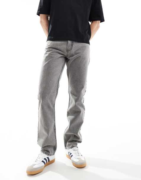 New Look - Jean droit - Gris clair - view 1