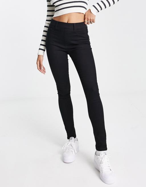 New Look Jean taille haute super skinny effet gainant et rehausseur Noir