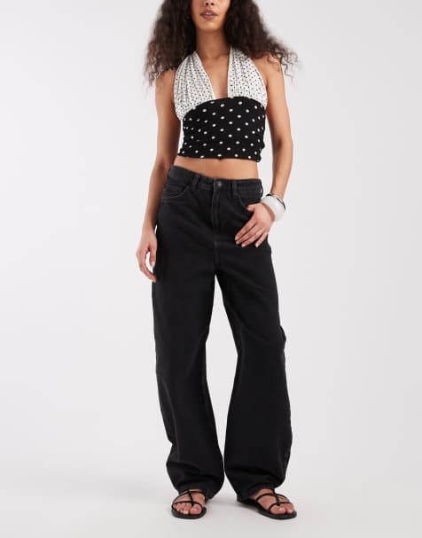 New Look - Jeans bombati affusolati neri - view 1