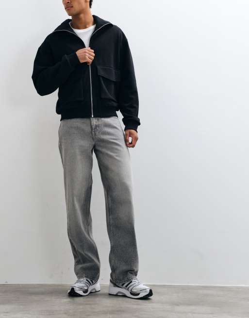 New Look - Jeans grigi taglio ampio, 1 di 5