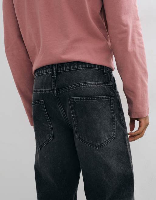New Look jeans i washed black med afslappet pasform, 5 af 5