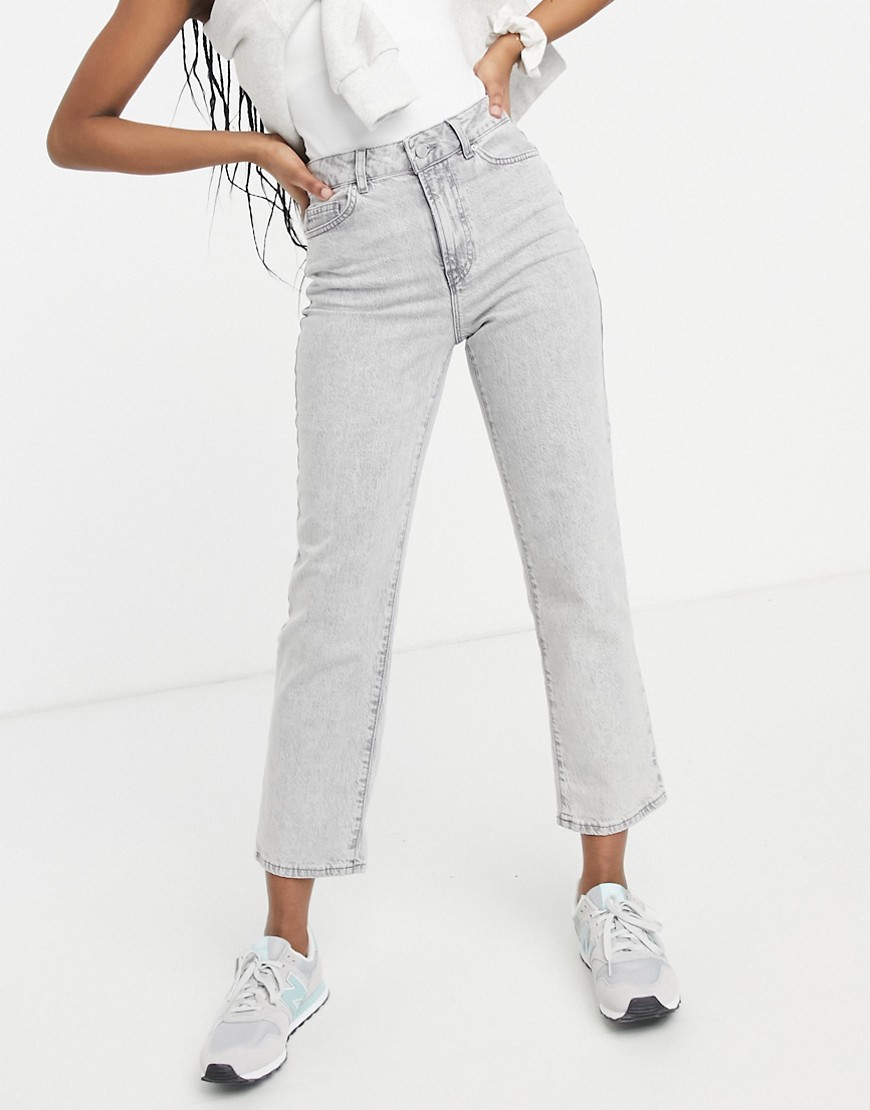New Look - Jeans med lige ben i bleg grå