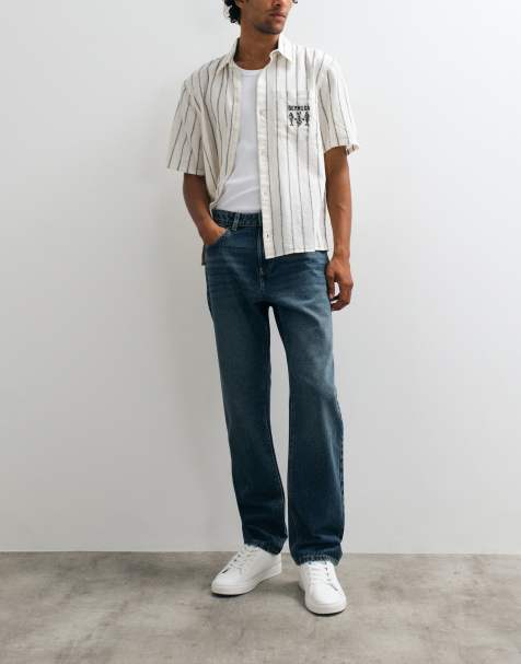 New Look jeans med lige pasform i vintageblå - view 1