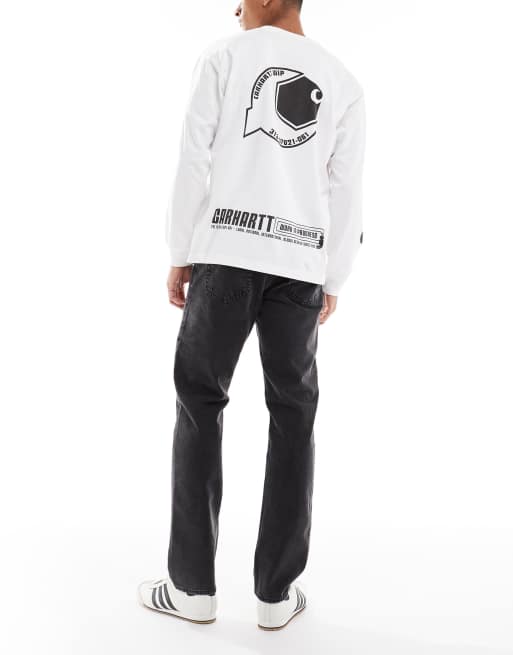 New Look - Jeans met rechte pasvorm in zwart met wassing, 2 van 5
