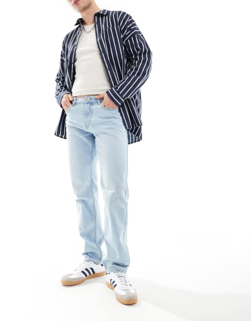 New Look - Jeans met rechte pijpen in lichtblauw