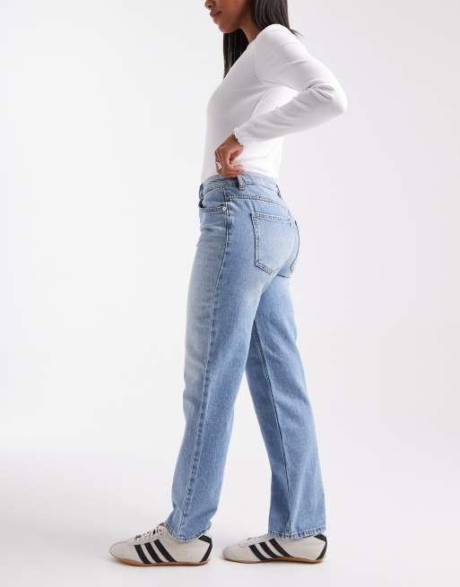 New Look - Jeans met rechte pijpen in lichtblauw, 3 van 5