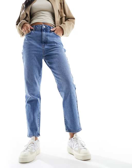 New Look - Jeans met rechte pijpen in middenblauwe wassing, 3 van 5