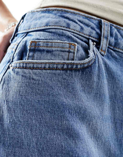 New Look - Jeans met rechte pijpen in middenblauwe wassing, 4 van 5
