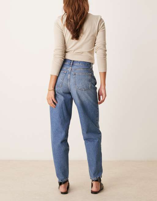 New Look - Jeans met toelopende pijpen in blauw, 2 van 5