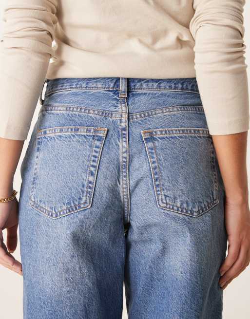 New Look - Jeans met toelopende pijpen in blauw, 5 van 5