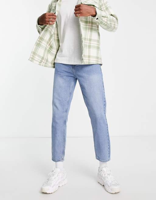 New Look – Jeans mit schmalem Schnitt in Vintage-Waschung