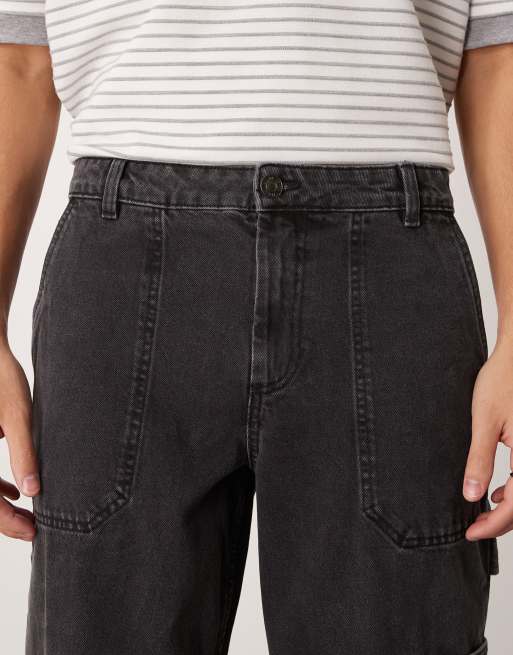 New Look Jeans nero slavato ASOS