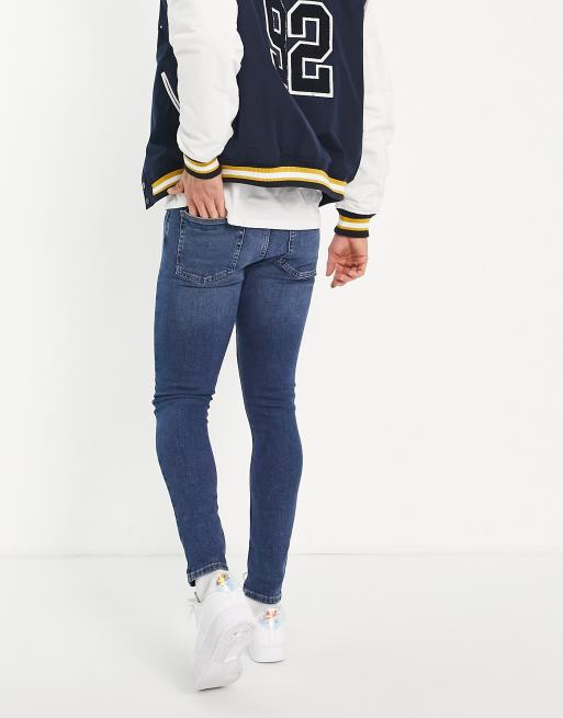 New Look - Jeans skinny blu medio slavato, 2 di 4