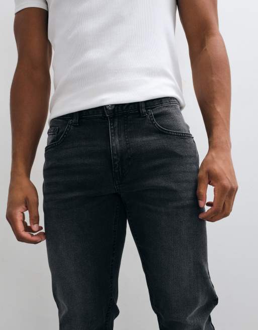 New Look jeans slim grigio scuro, 4 di 5