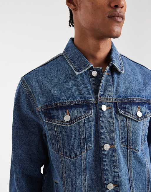 New Look – Jeansjacke in Mittelblau, 5 von 5