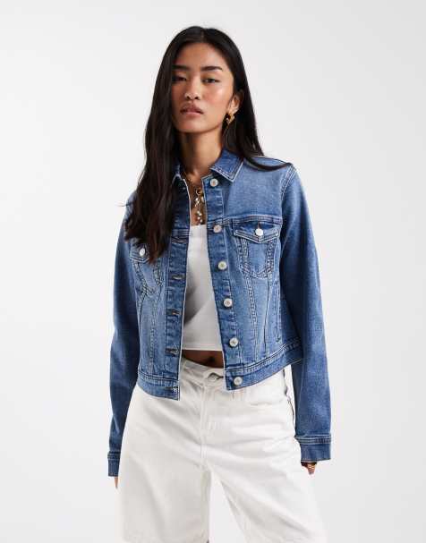 New Look – Jeansjacke in Mittelblau - view 1