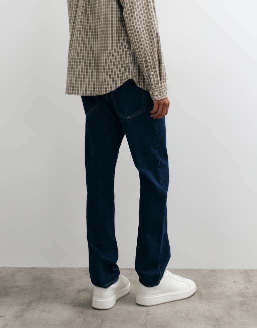 New Look jeansy o prostym kroju w kolorze indygo, 4 z 5